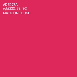 #DE275A - Maroon Flush Color Image